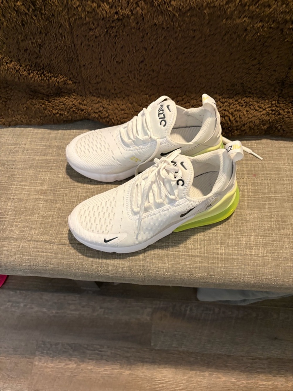 Nike Air Max 270 White Limelight Vast Grey Anthracite